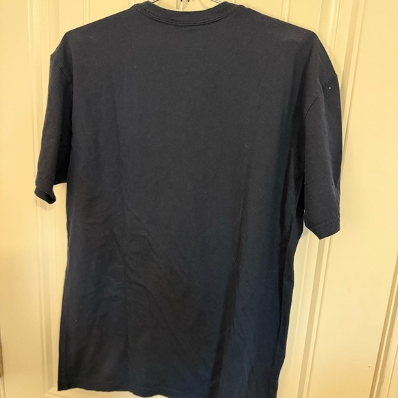Blue Short Sleeve Tee with Graphic Design - Picture 7 of 7